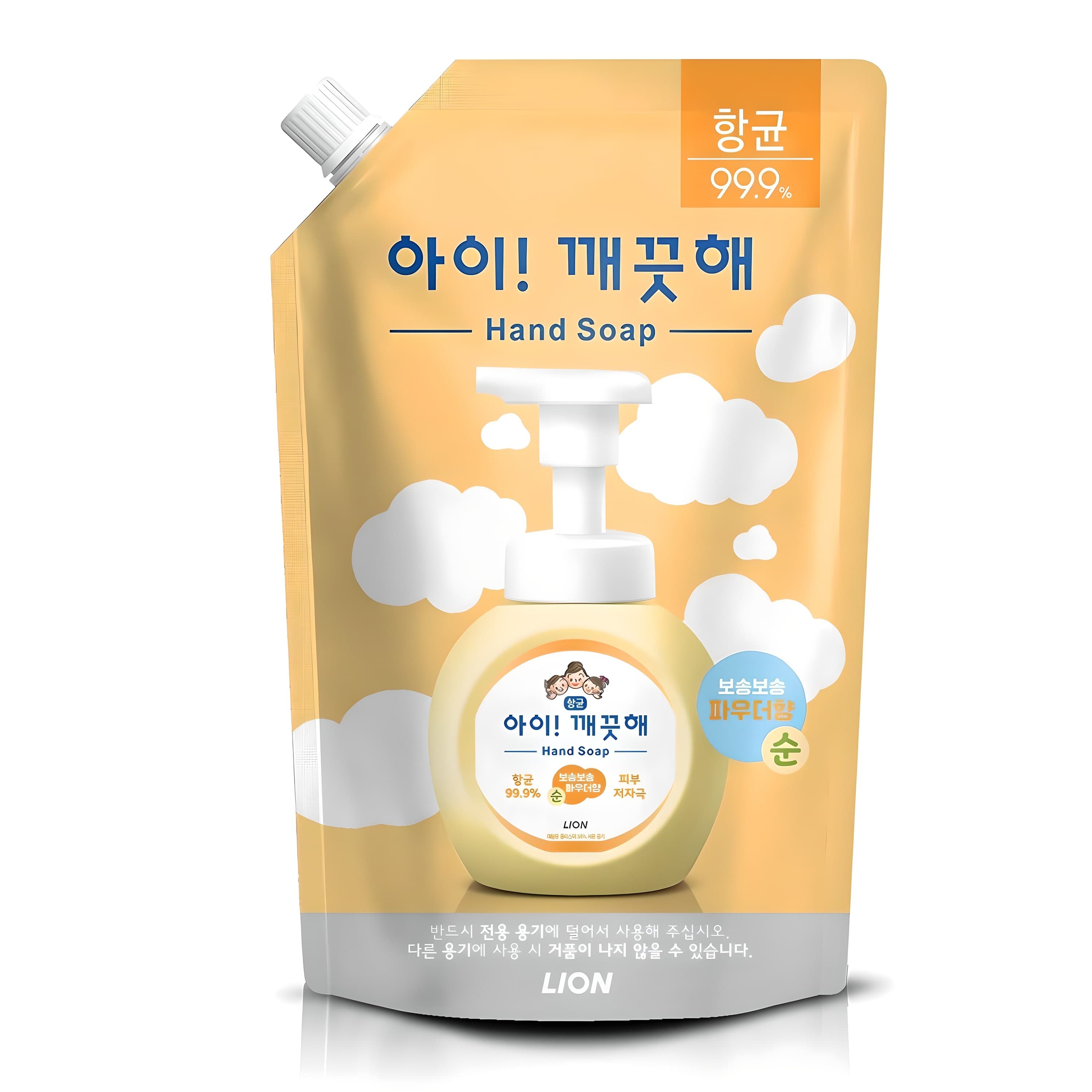 아이깨끗해 핸드워시 리필용 순 파우더향